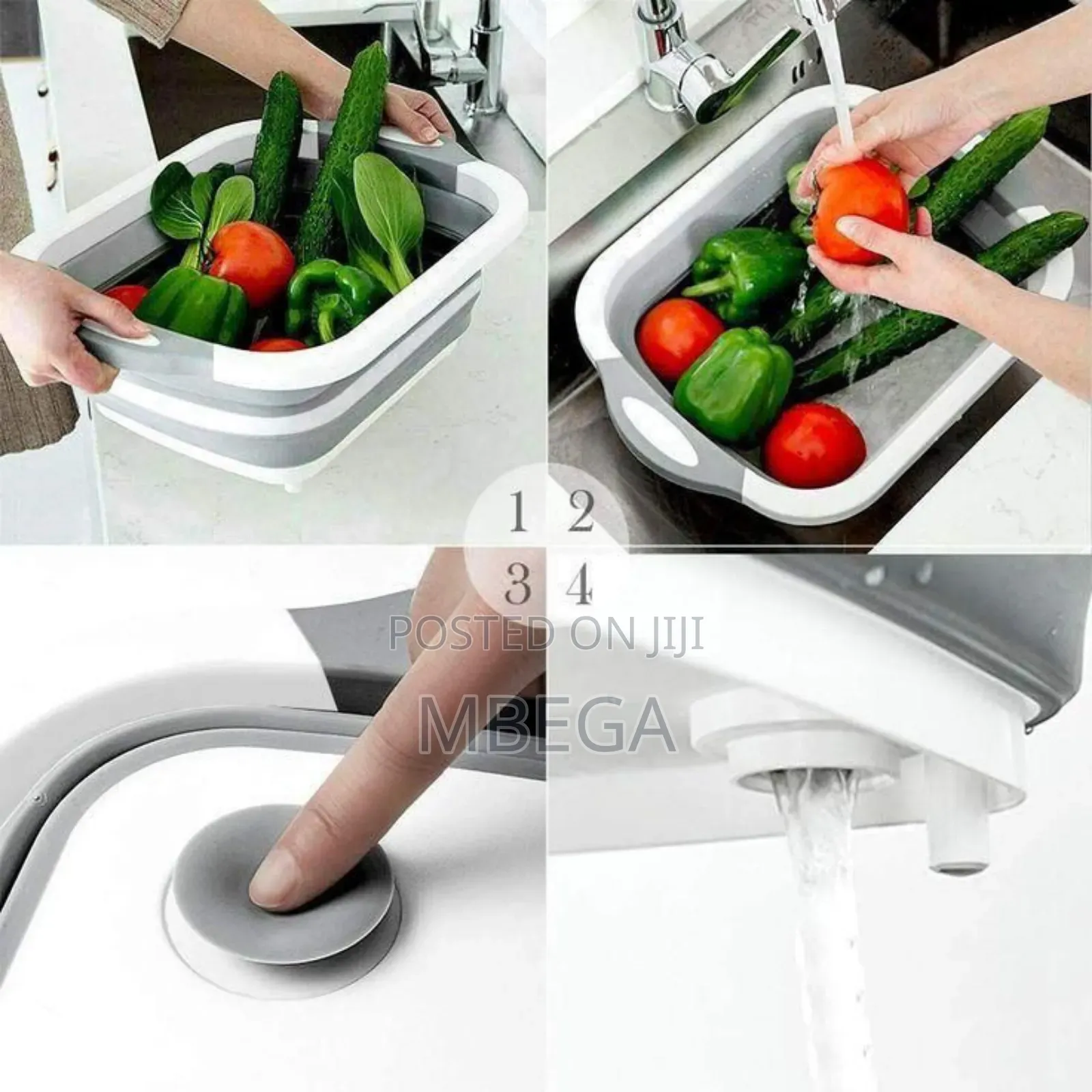 Collapsible Chopping Board Fruit Basket