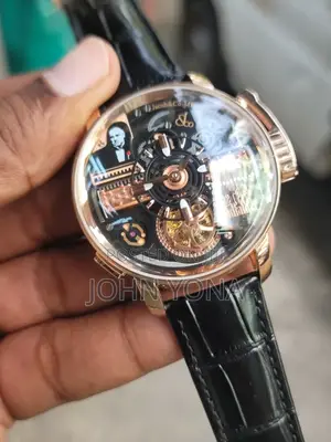 Jacob Co. Opera "The Godfather" Musical Watch With a Rose Gold Case