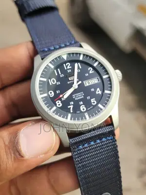 Seiko 5 Sports Watch Snzg11j1, Blue Dial and a Blue Nylon Strap