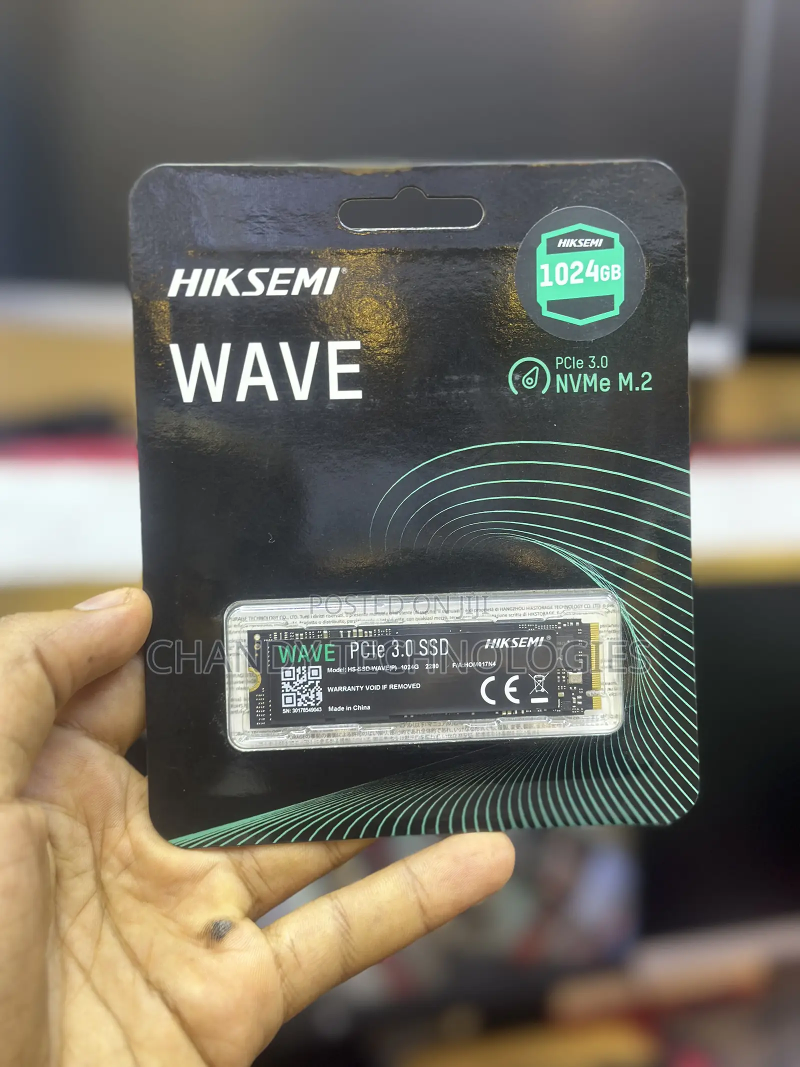 Hiksemi Wave Series 1024gb M.2 Nvme Pcie 3.0 Ssd.