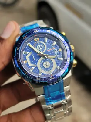 Casio Edifice Efr-539rb-2a Infiniti Watch With a Blue Dial.