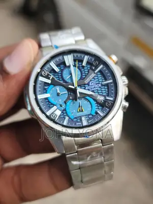 Casio Edifice Eqb-1200d-2a Men's -Chronograph Watch With a Blue Dial