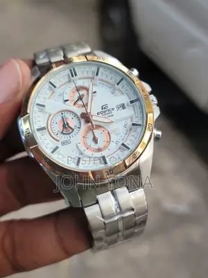 Casio Edifice Efr-556db-7a Men's Chronograph Watch With a White Dial