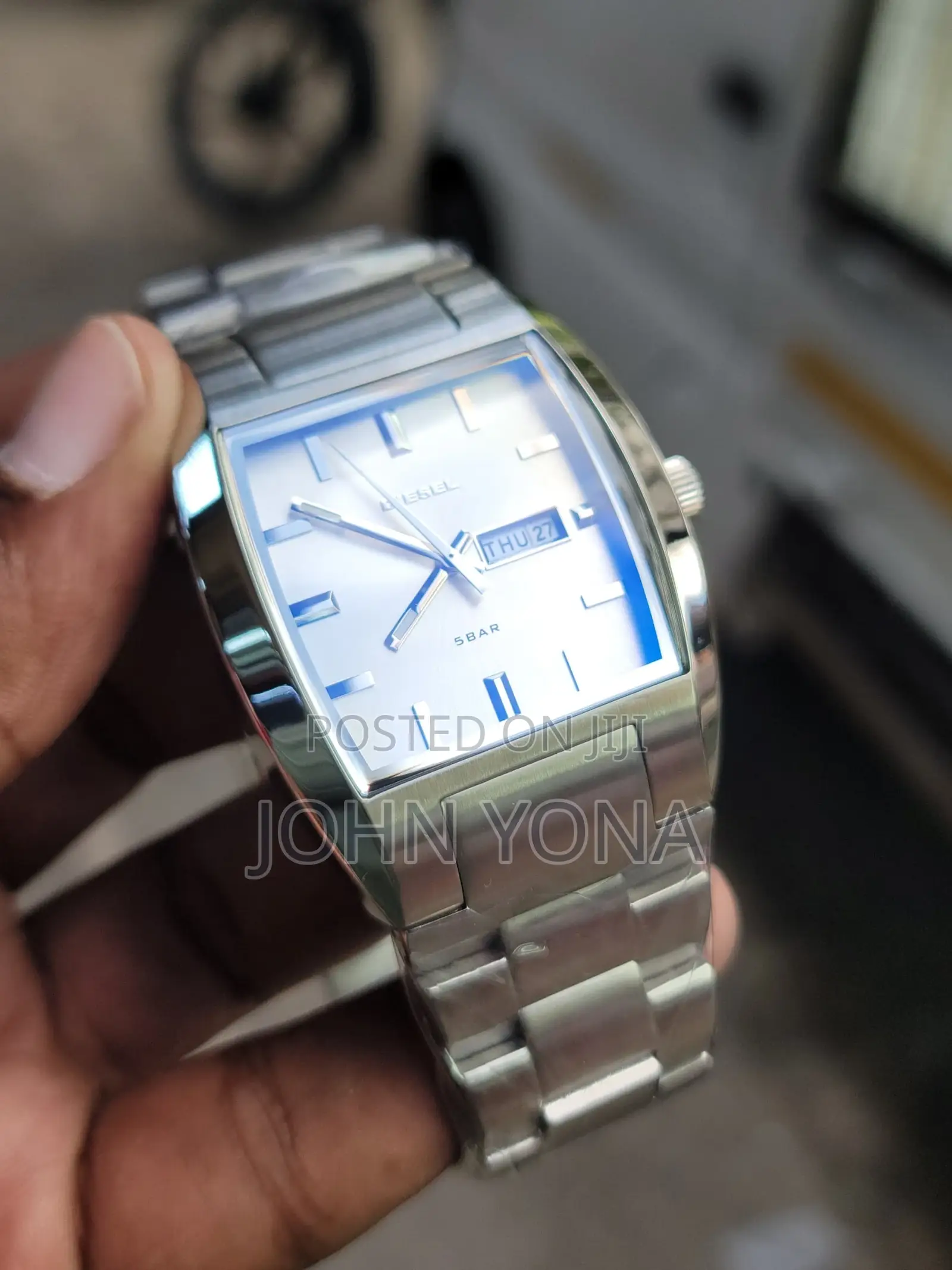Diesel Watch With a Stainless Steel Case and Band