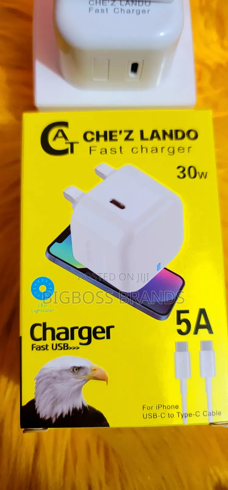 Che'z Lando Fast Charger 30w 
5a
Type C to Type C Cable