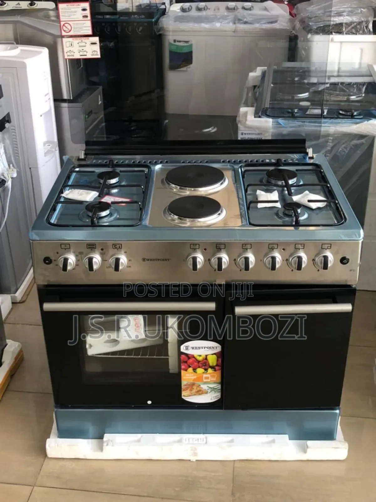West Point 
Cooker 90*60
2electric+4gas
Oven Elec
+Compatimet of Gas