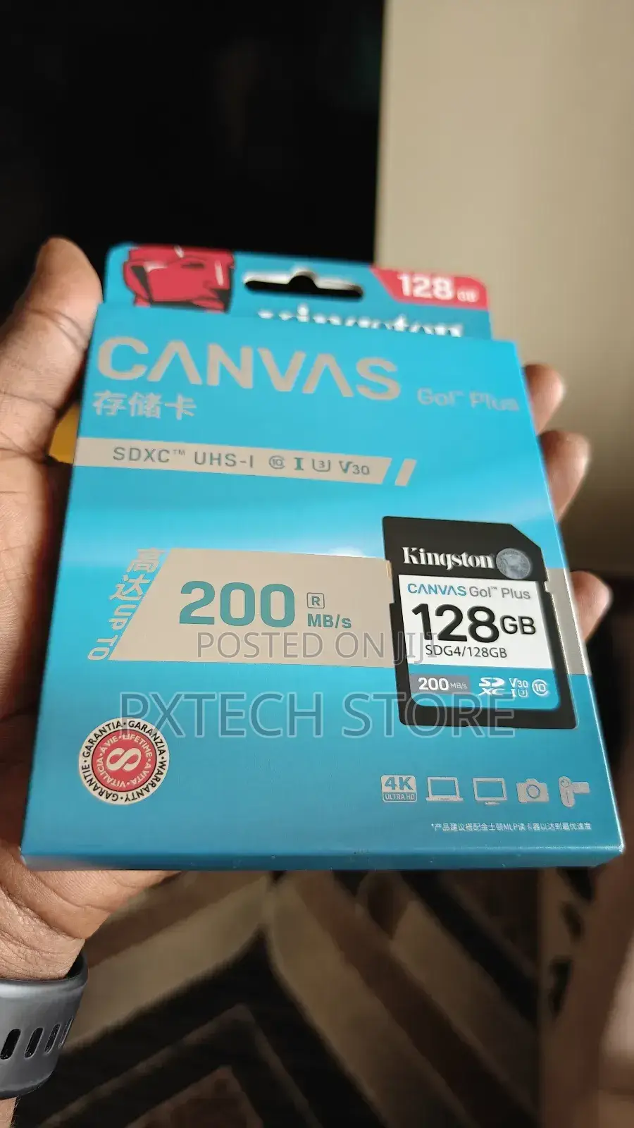 Kingston Canvas Go! Plus 128gb Sdxc Uhs-i Memory Card.