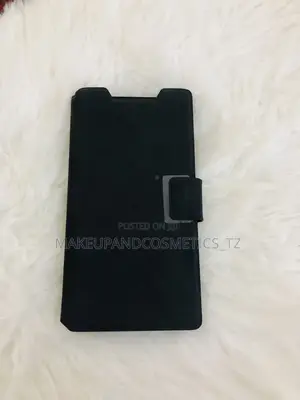 Black Faux Leather Wallet-Style Phone Case