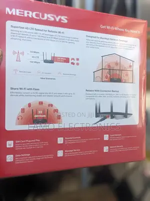 Mercusys Mb-115-4g 300mbps Wireless 4g Lte Router