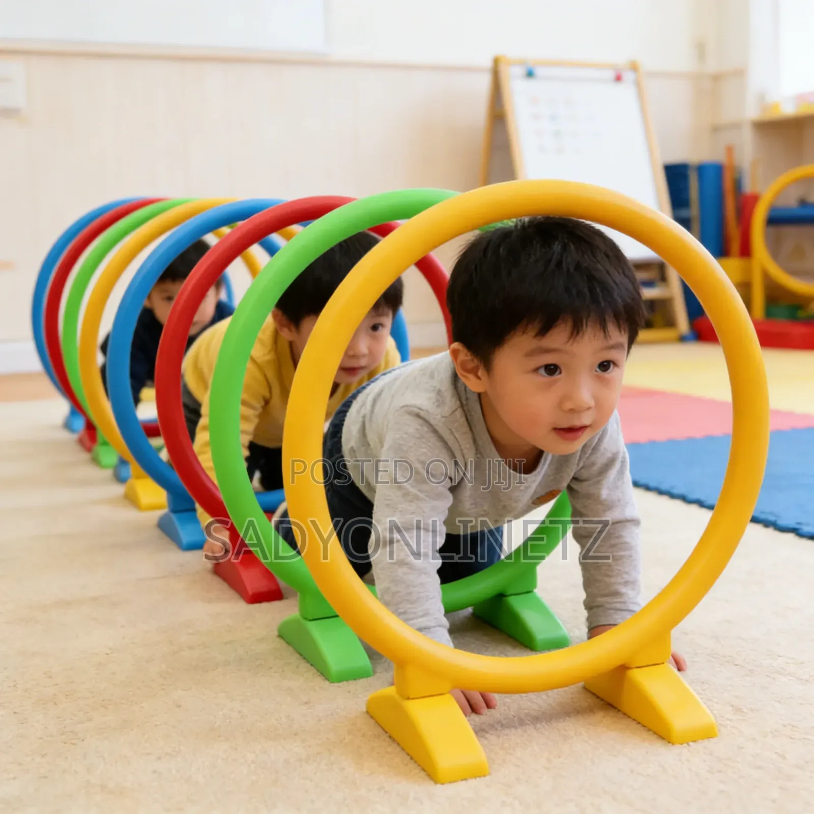 Kids Agility Hoop Set/Drilling Ring 8pc