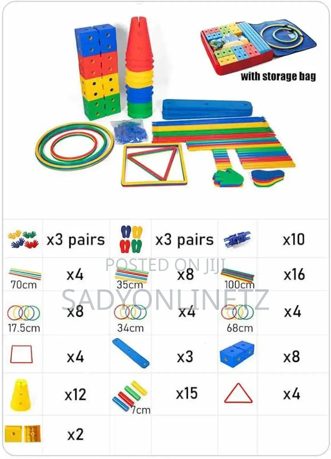 Children Obstacle Course Training Kit 114pc