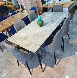 Classic Dining Set( Meza Ya Chakula) Set Ina Meza Na Viti 6