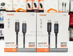 Faster 60w Superv Type-C to Type-C Data Cable
