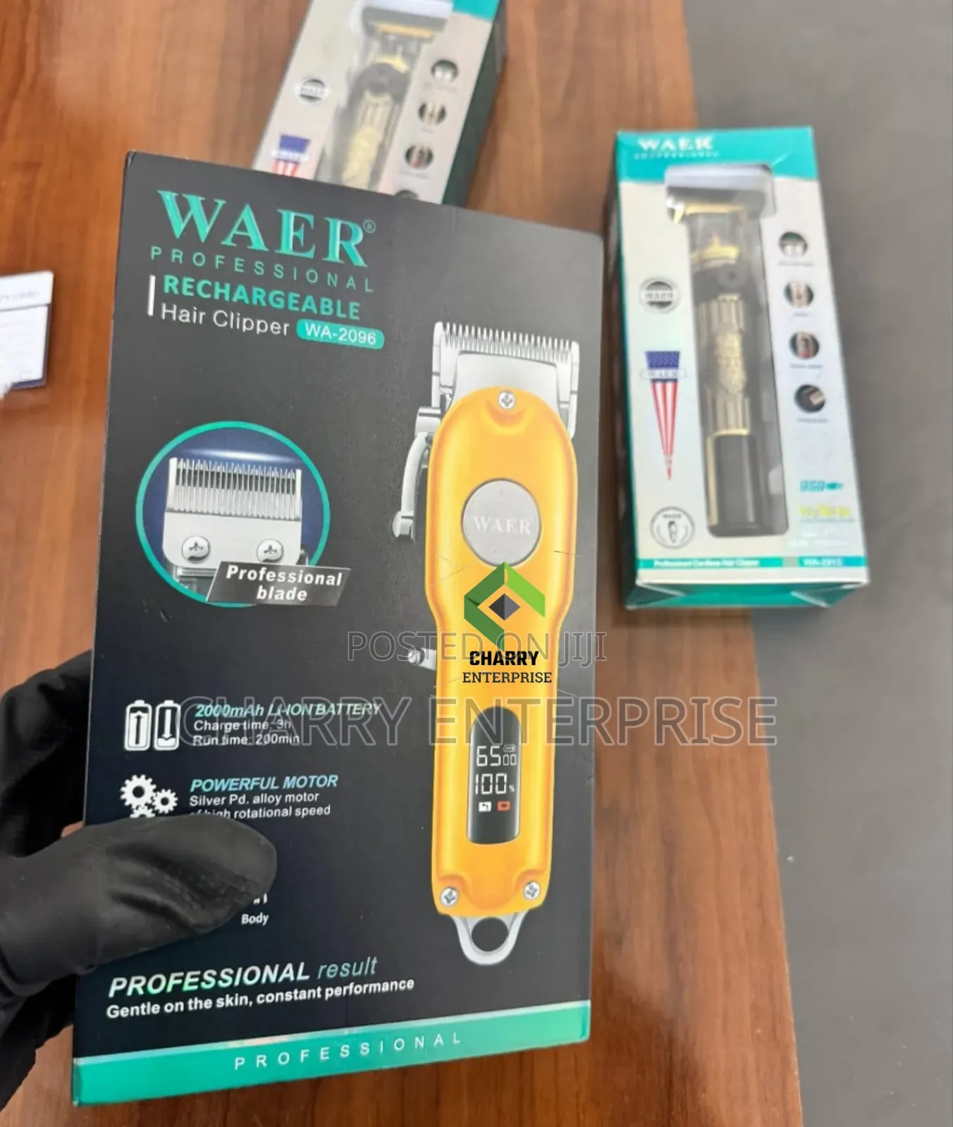 Waer Wa2096 Professional Rechargeable Hair Clipper 2000mah Kunyolea