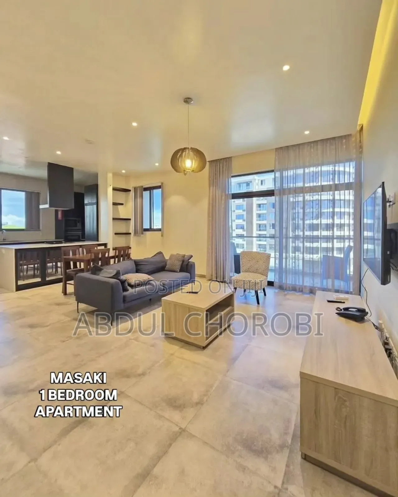 Furnished 1bdrm Apartment in Masaki for rent