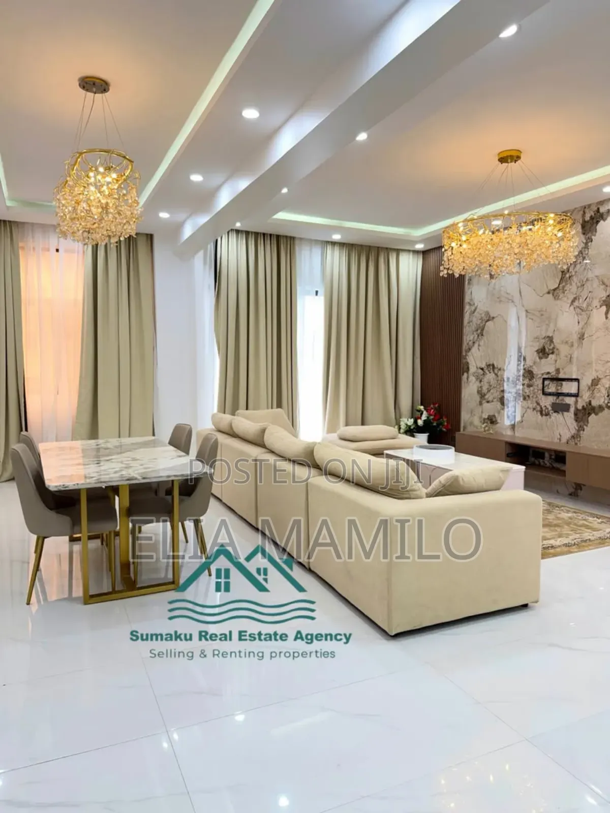 Furnished 3bdrm Apartment in Msasani for rent
