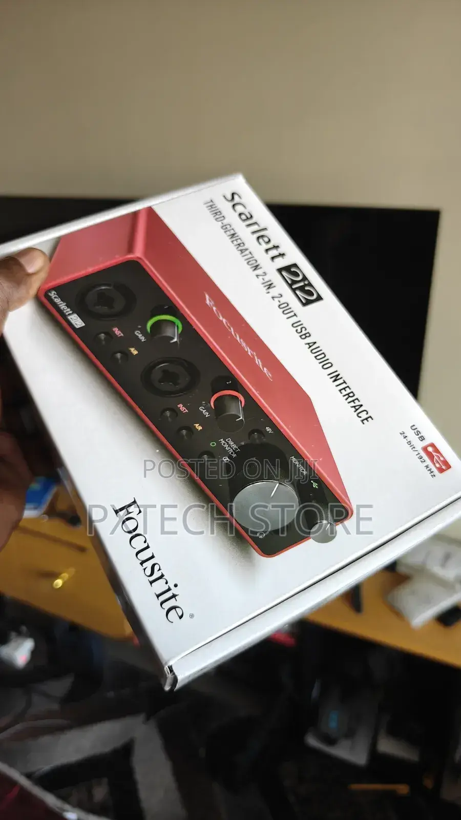 Focusrite Scarlett 2i2 (3rd Gen) Usb-C Audio Interface –Studio Quality