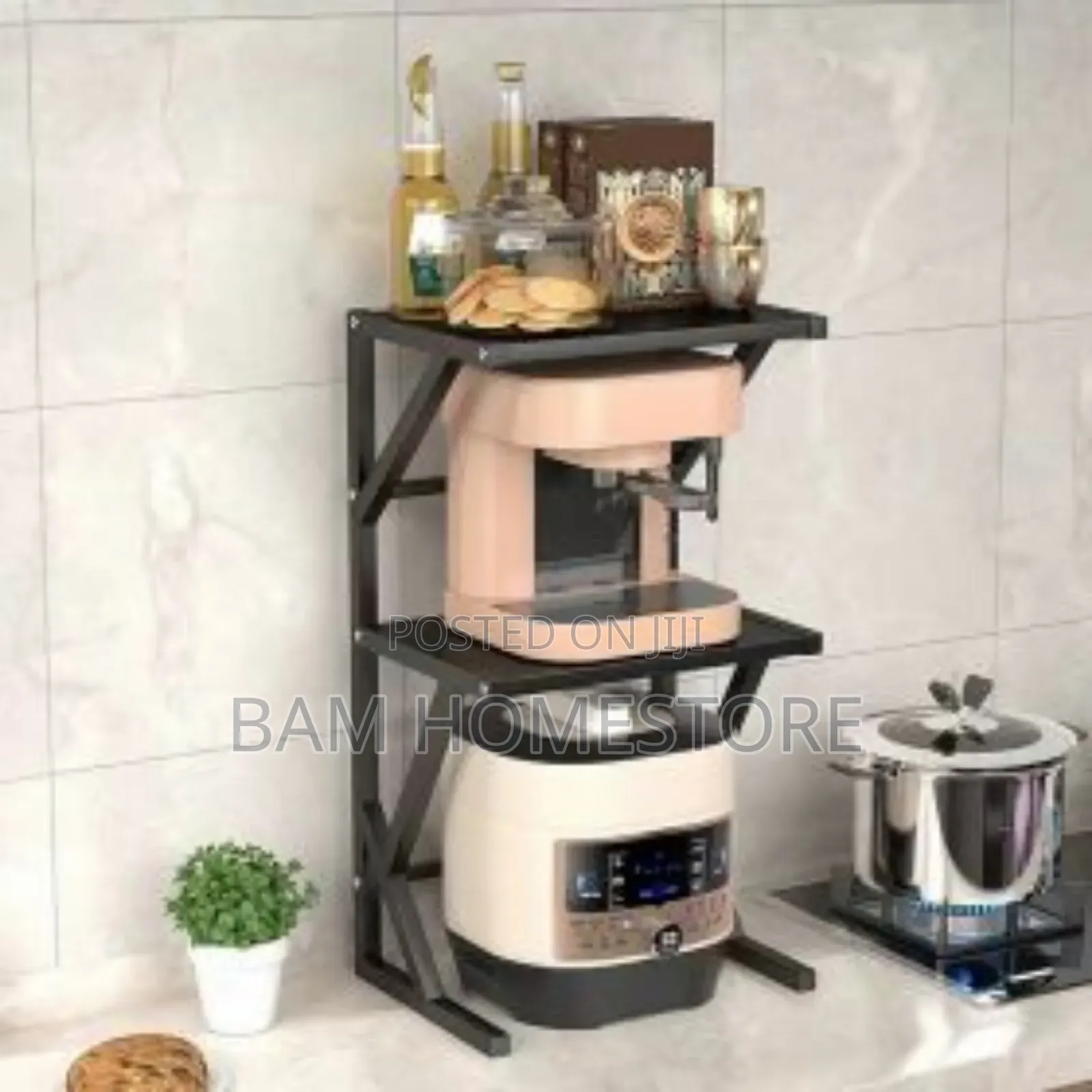 3-Tier Kitchen Space-Saving Organizer - Microwave Appliance Rack