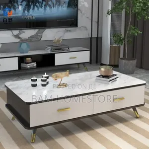Luxury Coffee Table With 4 Drawers /Central Office Table