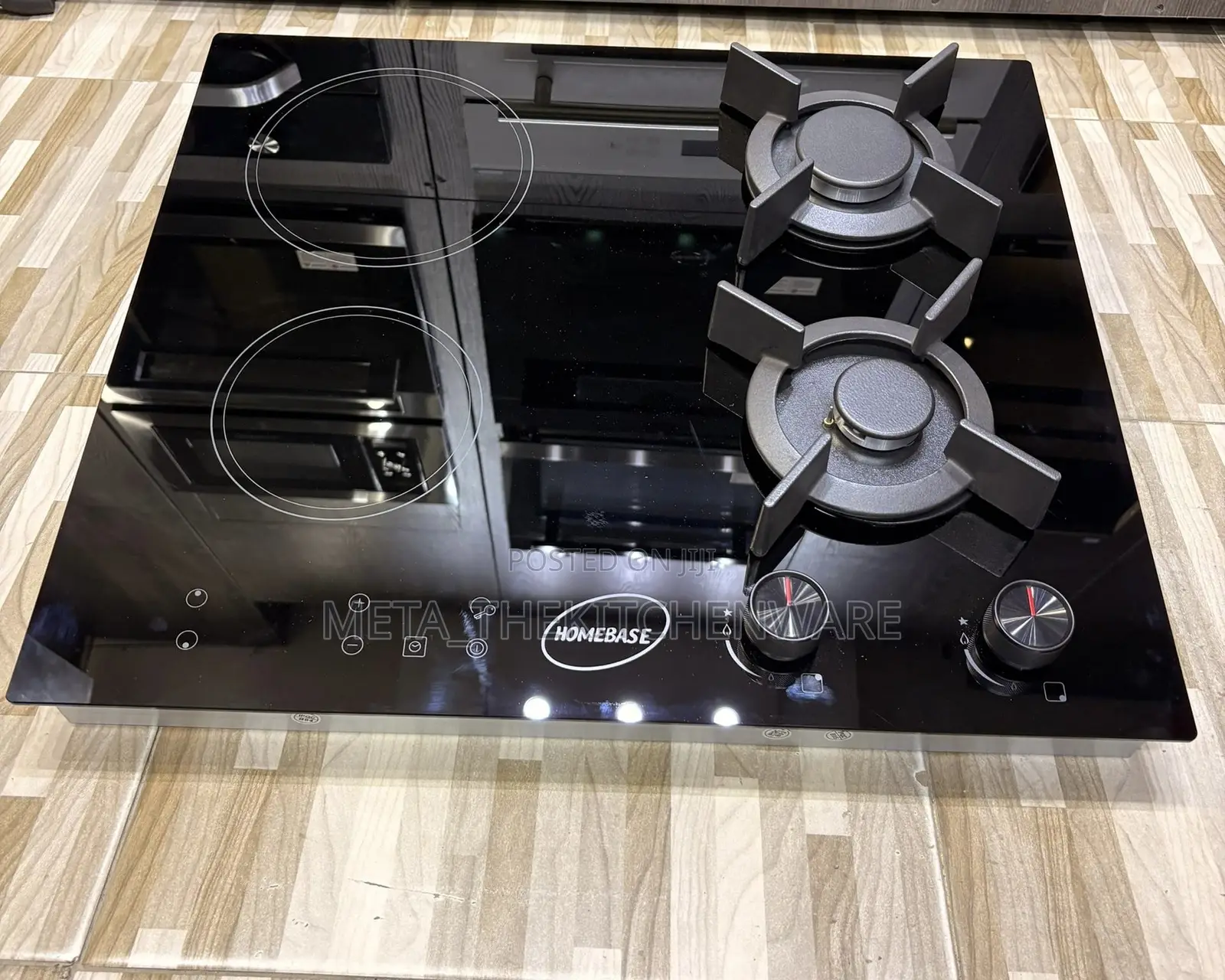 Homebase Built in Cooker 2 Gas 2 Ceramic Plate