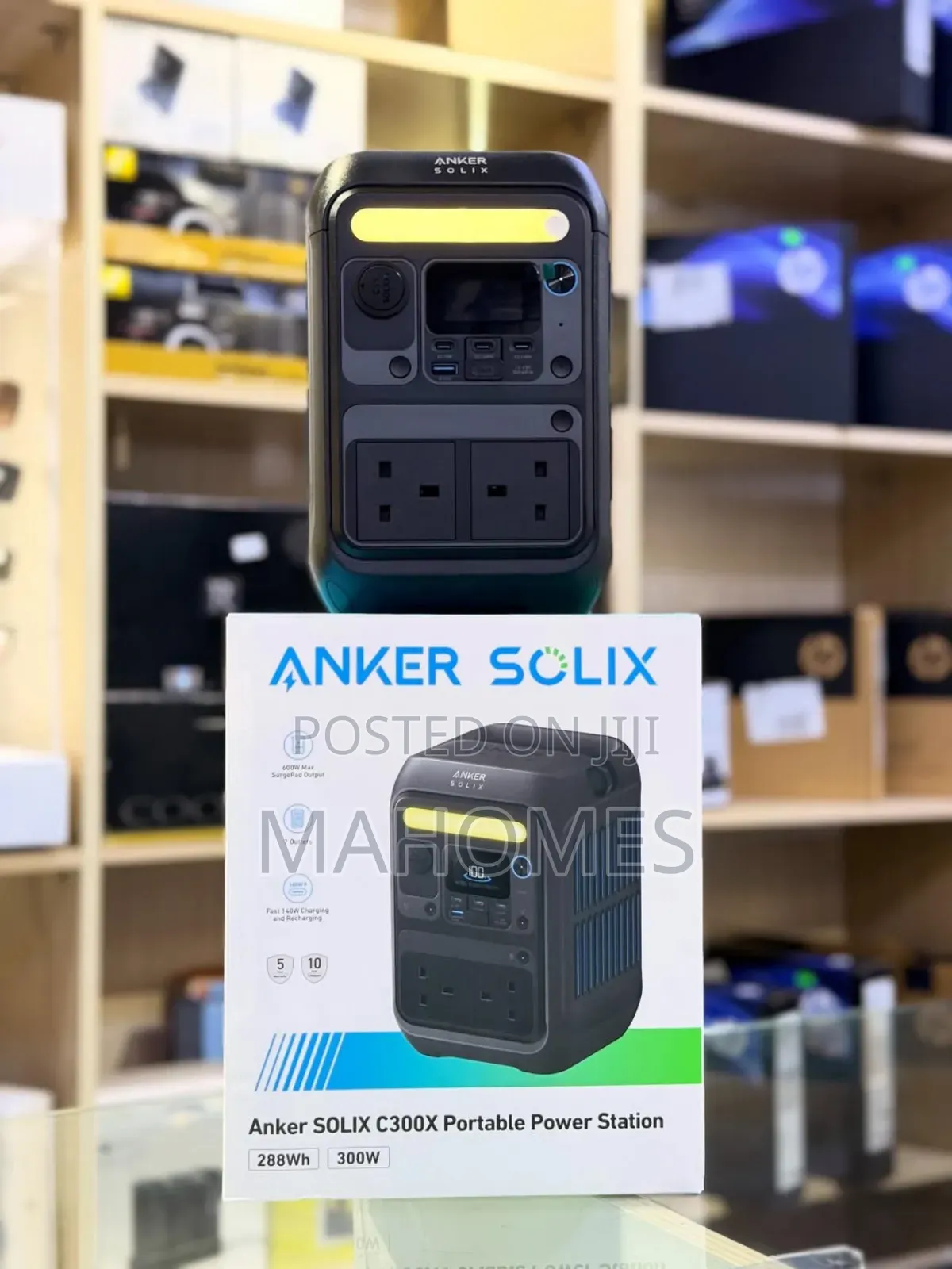Anker Solix C300x Plus Portable Power Station 288 Wh 300w
