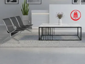 Modern Reception Waiting Set - Stylish Office Meza 3-Seater Bench