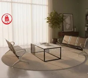 Modern Reception Waiting Set - Stylish Office Meza 3-Seater Bench