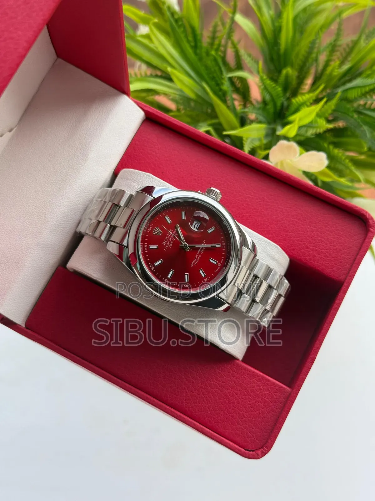 Rolex Watch, Red Dial