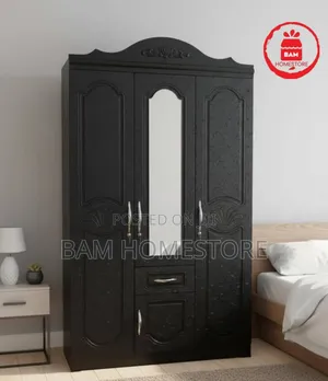 Imported Luxury 3-Door Wooden Wardrobe (Kabati La Nguo) Milango 3