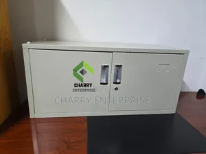 Coated Metal Office Storage Cabinet Double Doors Lockable