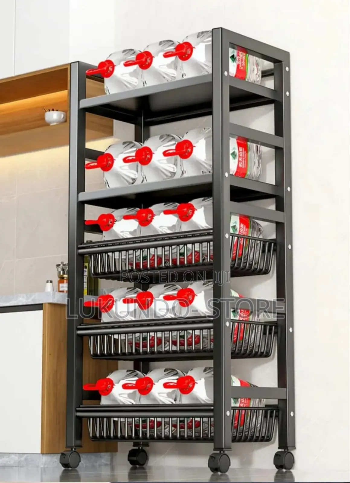 Kitchen Rack Floor-to-Ceiling Multi-Layer Storage Rack