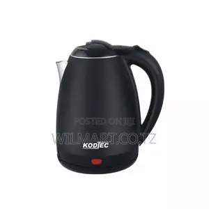 Kodtec Electric Kettle Jug 1.8l 1500w With Plastic Cover Black Kt-6018
