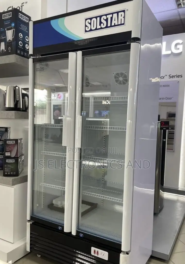 Solstar Showcase Display Liter 650 Double Door Glass Strong Original