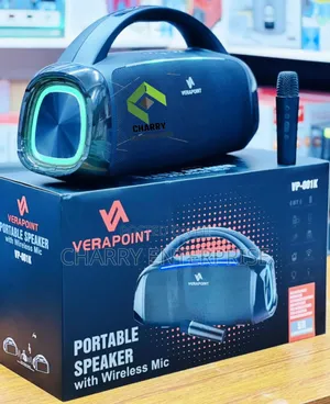 *Verapoint Portable Bluetooth Speaker With Wireless Mic