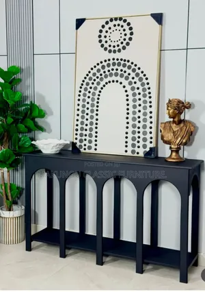 Modern Consolate Table Black in Color