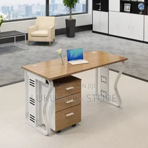 Office Table Single Seat Desk Baffle Movable Cabinet