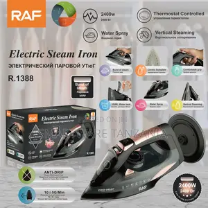 Raf R.1388 Electric Steam Iron 2400w Ceramic Soleplate Rose Gold