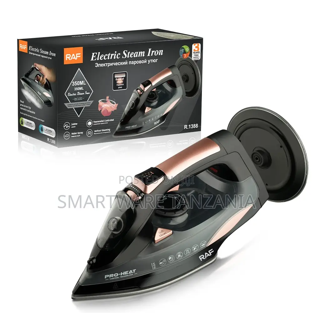 Raf Electric Steam Iron R.1388 2400w 350ml Tank Vertical Steam