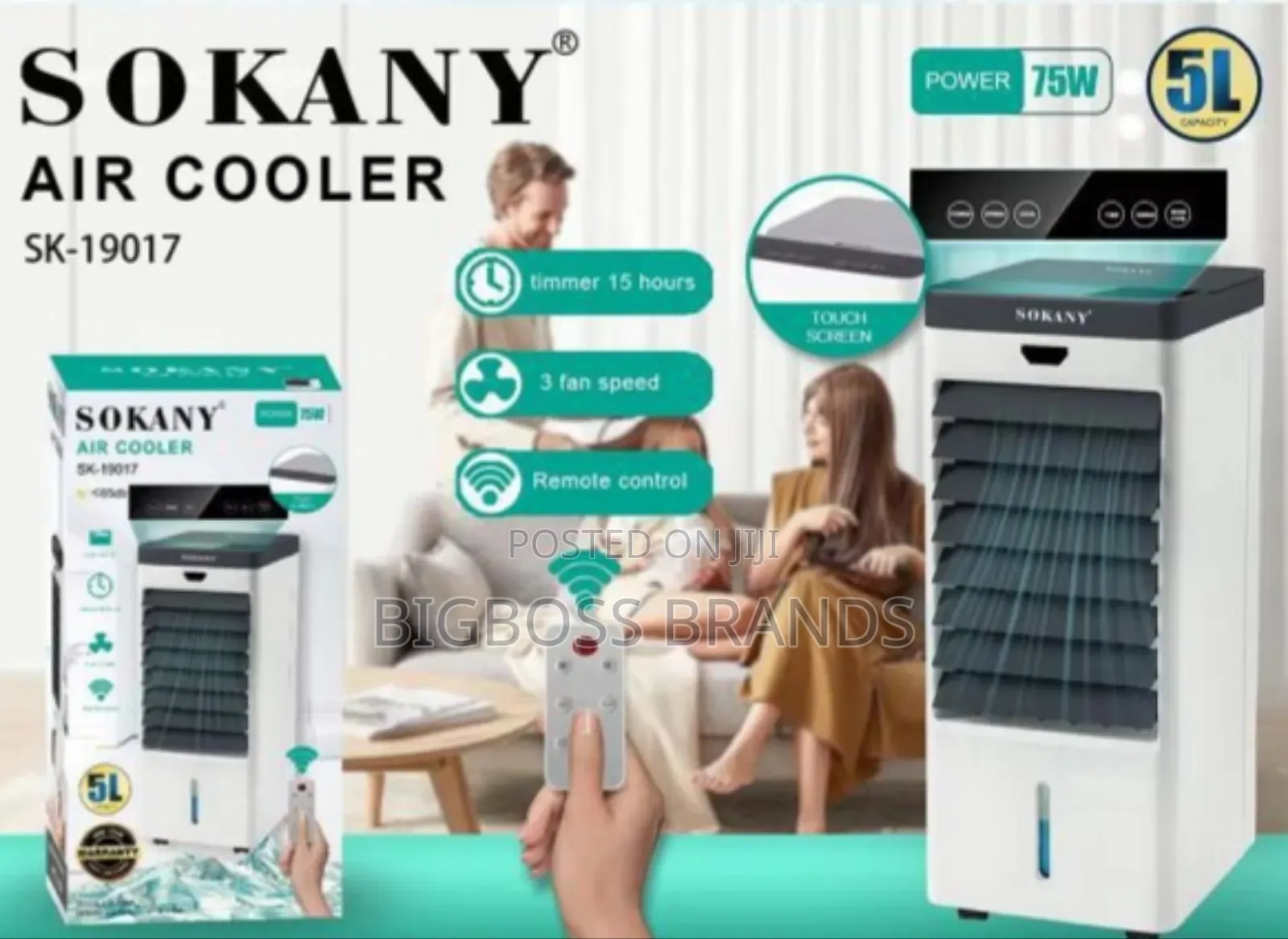 Sokany Air Cooler 5 Liters