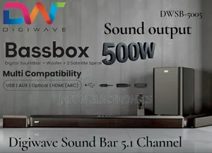 Digiwave Soundbar Bass Box 5.1ch 500watts Outpower