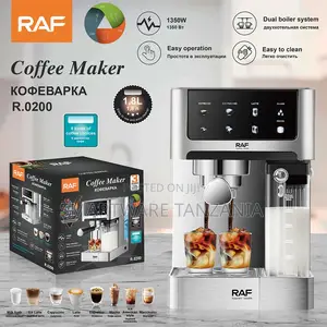 Raf R.0200 Espresso Coffee Maker 1350w Dual Boiler 1.8l Silver