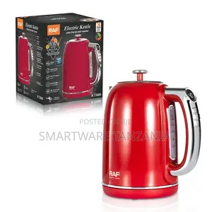 Raf Electric Kettle R.7306r 2200w 1.7l Rapid Boiling Bpa-free Red