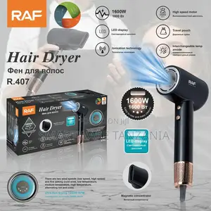 Raf Hair Dryer 1600w R.407 Professional Led Display Ionic Technology