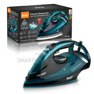 Raf 2800w Steam Iron R.1155 Ceramic Pro Heat Vertical Steam Teal