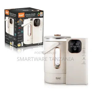 Raf 3l Glass Kettle R.7914 800w Temperature Control Digital White
