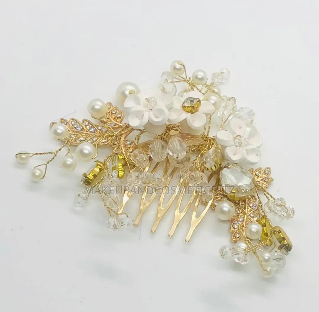 Gold-Colored Bridal Hair