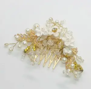 Gold-Colored Bridal Hair