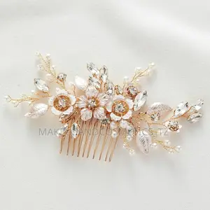 Gold-Colored Bridal Hair