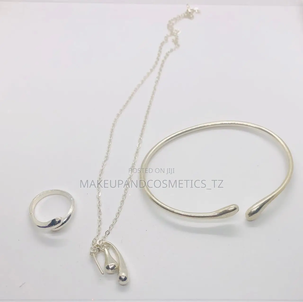 Silver-Plated Water Drop Jewelry