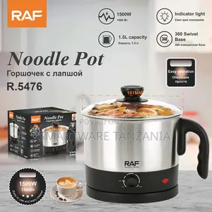 Raf Electric Noodle Pot R.5476 1500w 1.5l Stainless Steel Cooker